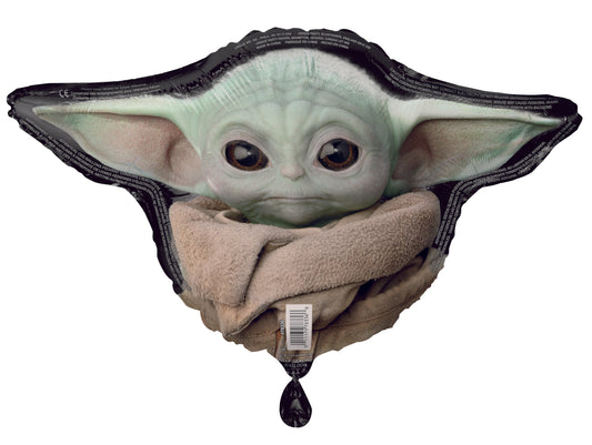 Mandalorian Globo de aluminio con forma de niño de 24", 1 ct