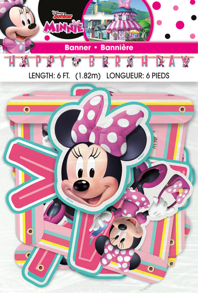 Iconic Minnie Mouse Happy Birthday Banner