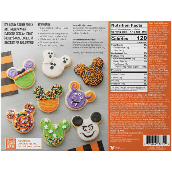 Disney Pre-Baked Mickey Mouse Halloween Cookie Decorating Kit