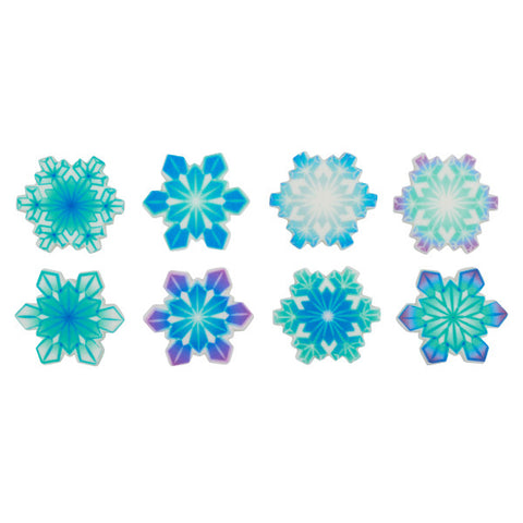Snowflakes Assortment Sweet Décor® Printed Edible Decorations