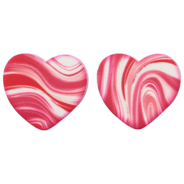 Marble Hearts Sweet Décor® Printed Edible Decorations