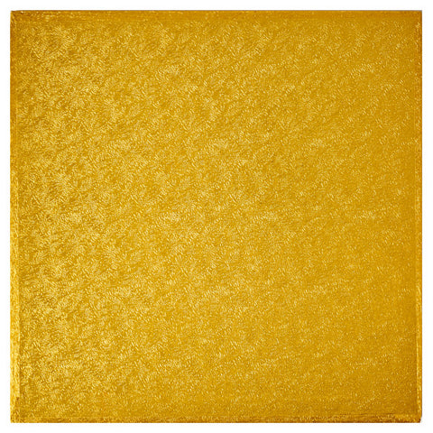 Cake Board 20" Square Gold Foil 0.5" Thick