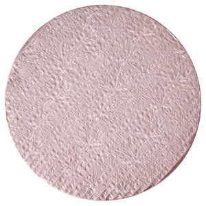 Cake Board 10" Round Pink Foil 0.25" Thick