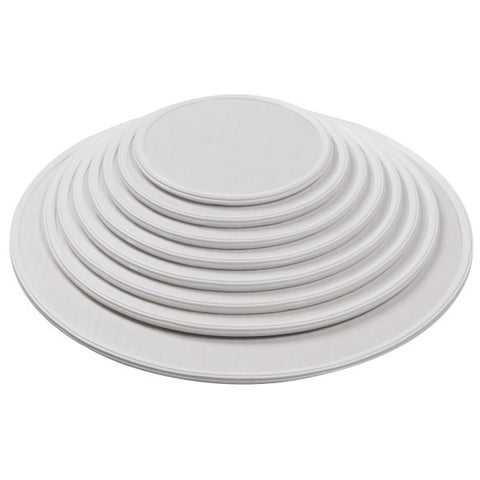 Cake Board 11" Round White 0.4" Thick with Trim