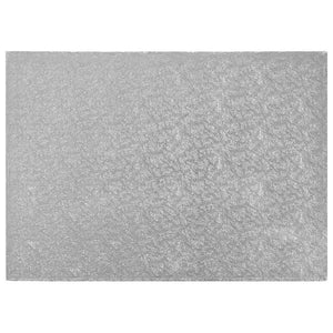 Cake Board 1/4 Sheet Silver Foil 0.5" Thick