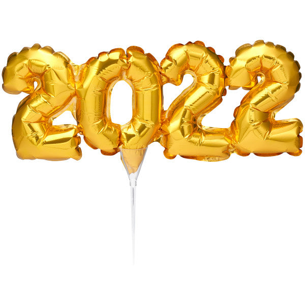Inflatable Gold Numeral 2022 Anagram® Cake Pic