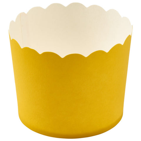 Yellow Scalloped Baking Cups