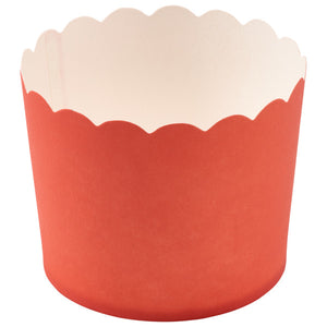 Living Coral Scalloped Baking Cups