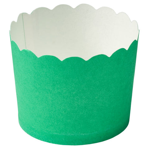 Green Scalloped Baking Cups