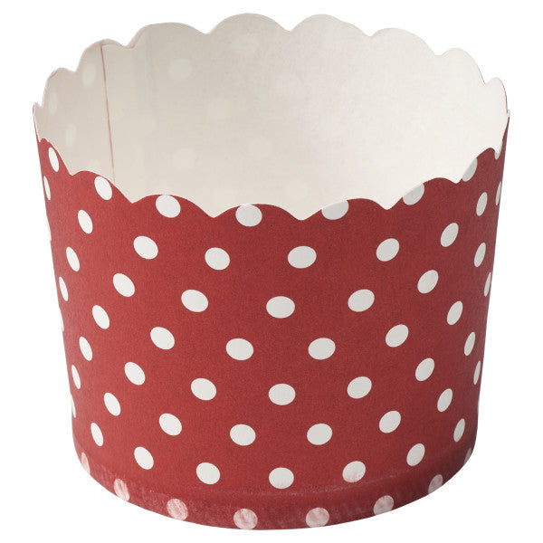 Red with White Dots Baking Cups