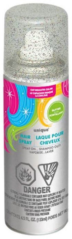 Silver Glitter Hair Spray, 4.5 fl oz