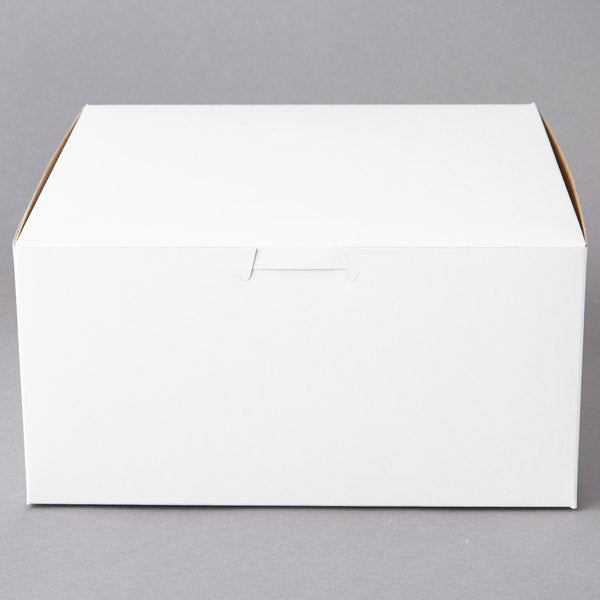 8" x 8" x 4" White Cake / Bakery Box
