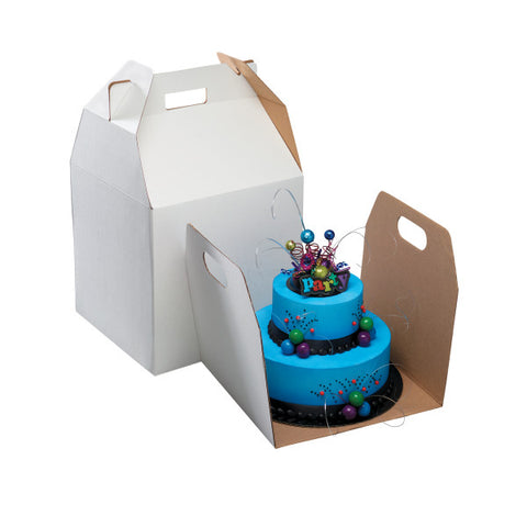 Tall Square with Handle Cake Box