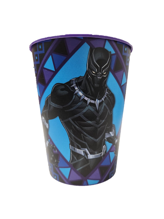 Vaso estadio de plástico Black Panther de 16 oz