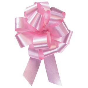 4" Pink Flora-Satin® Perfect Bow, 50ct