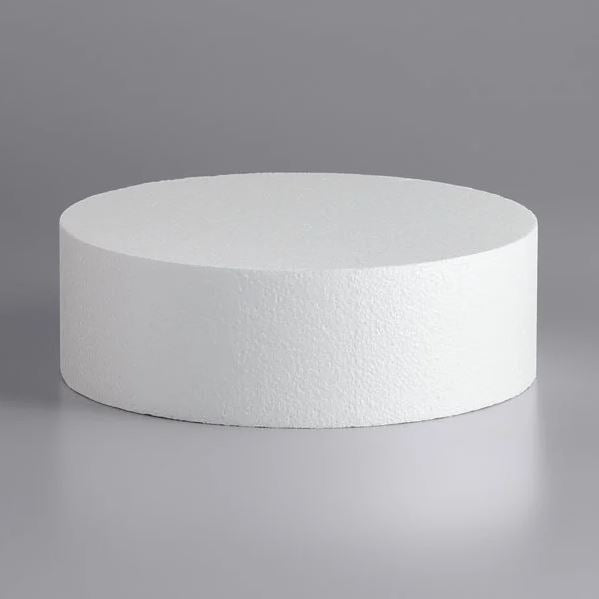 Round 12" x 3.5" Styrofoam Cake Form