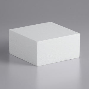 Square 8" x 3.5" Styrofoam Cake Form