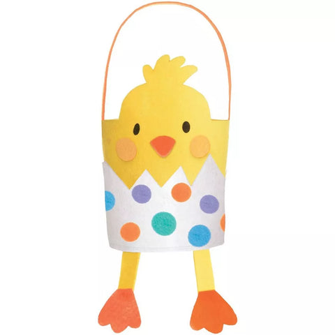 Felt Easter Basket Chick, 1ct