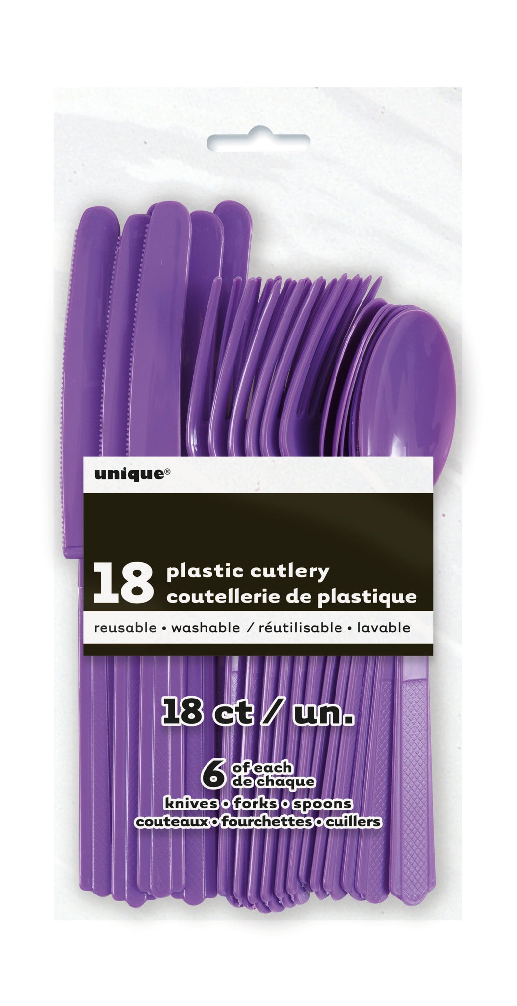New Purple Plastic Knives (Reusable)