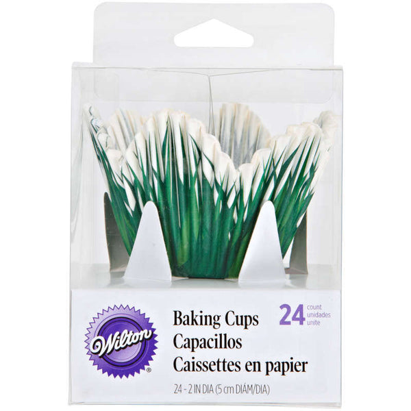Grass Shaped Baking Cups 24ct