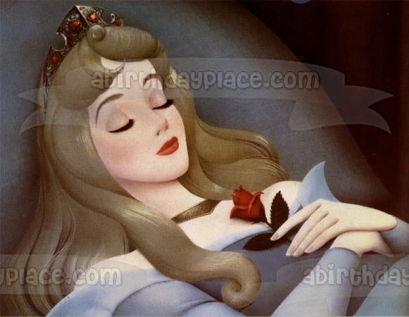 Sleeping Beauty Briar Rose Princess Aurora Edible Cake Topper Image ABPID00059
