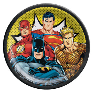 Justice League Heroes Unite™ 9" Round Plates, 8ct