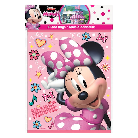 Disney Iconic Minnie Mouse Loot Bags, 8ct