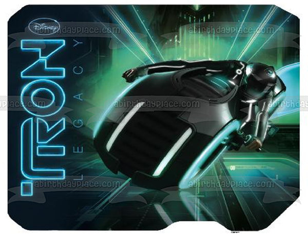 Tron Legacy Light Cycle Edible Cake Topper Image ABPID00380