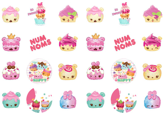 Imágenes de decoración comestible para cupcakes de Num Noms so Sweet ABPID00535 