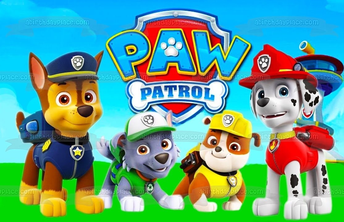 Paw Patrol Chase Marshall Rubble Png Paw Patrol Chase Rocky