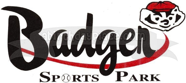 Badger Sports Park Logo Edible Cake Topper Image ABPID01064