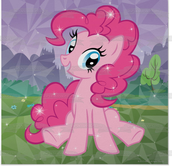 My Little Pony Equestria Girld Pinky Pie Sparkles Edible Cake Topper Image ABPID01103