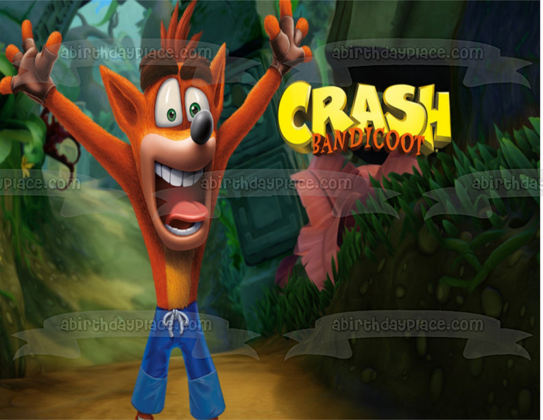 Imagen comestible para decoración de tarta de Crash Bandicoot ABPID01105 