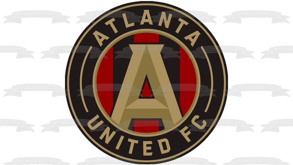 Atlanta United Football Club Soccer Logo Edible Cake Topper Image ABPID01595