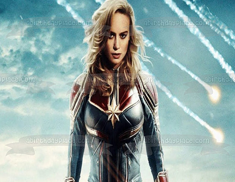 Captian Marvel Guerra Galáctica Fantasía Ciencia Ficción Imagen comestible para tarta ABPID01652 