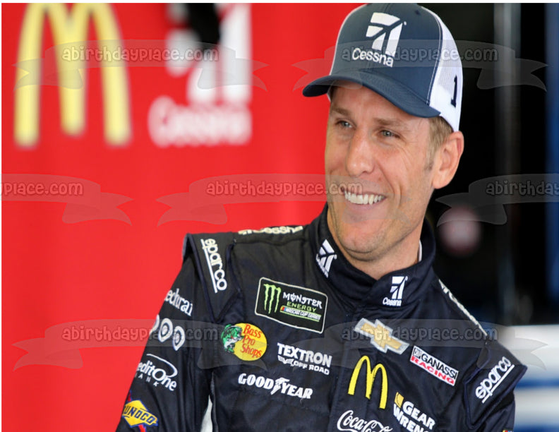 Nascar Jaime McMurray Sponsors Edible Cake Topper Image ABPID01686