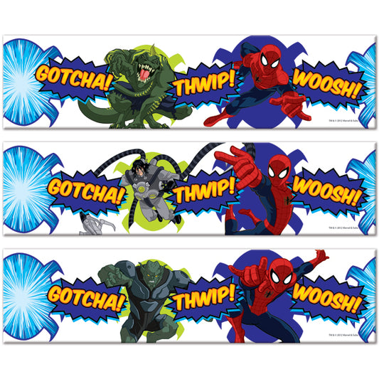 Spider-Man and Villians Edible Cake Topper Image Strips ABPID01886