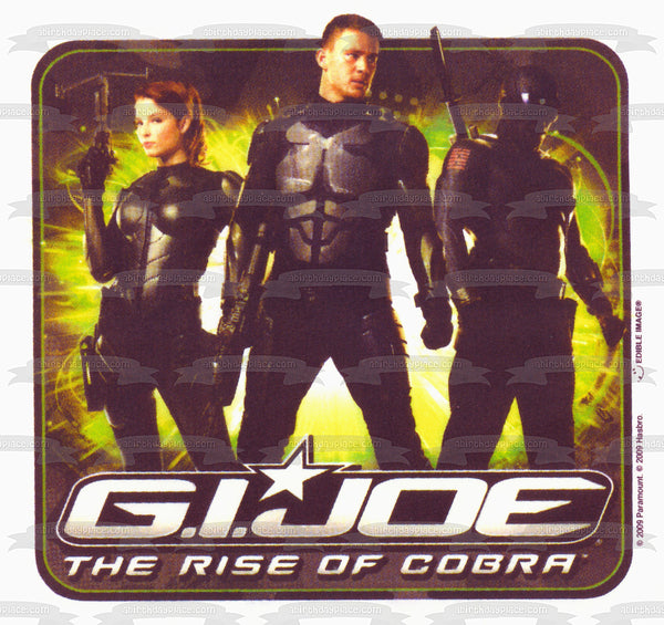 G.I. Joe the Rise of Cobra Duke Ripcord and Scarlett Edible Cake Topper Image ABPID03201