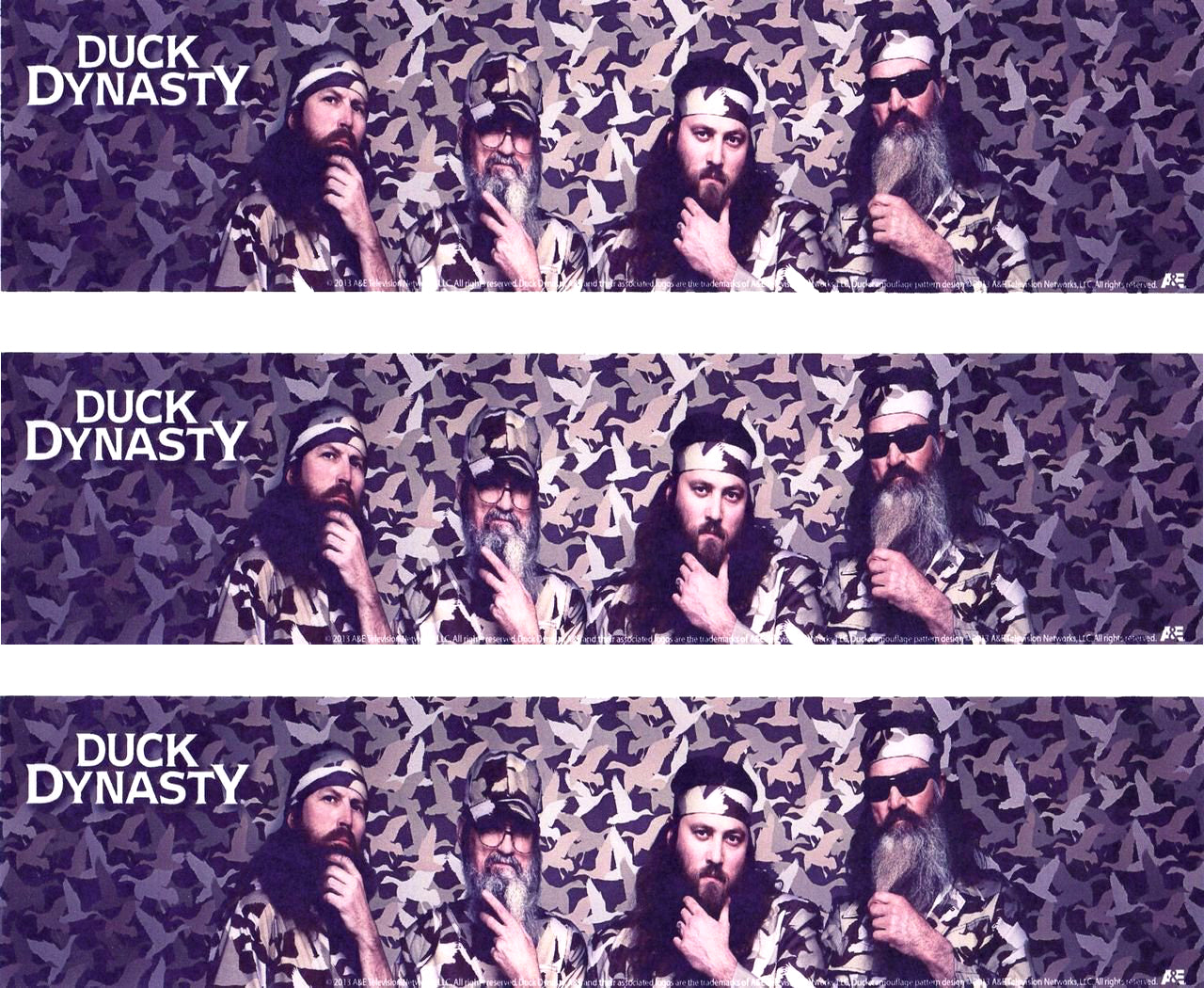 Duck Dynasty Robertson Family Duck Commander Edible Cake Topper Image Strips ABPID03260