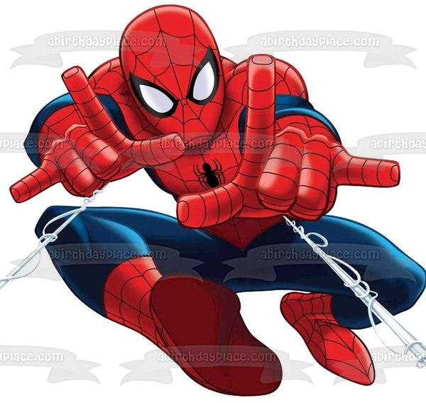 Spider-Man Spidey Webs Edible Cake Topper Image ABPID03301