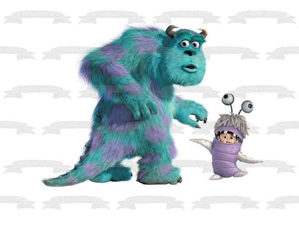 Monster Inc 2 Sully and Boo Edible Cake Topper Image ABPID03387