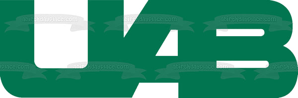 University of Alabama Birmingham Logo Blazers Edible Cake Topper Image ABPID03430