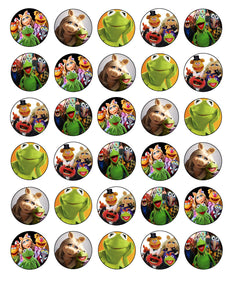The Muppets Kermit Miss Piggy Animal Gonzo Fozzy Bear Edible Cupcake Topper Images ABPID03460