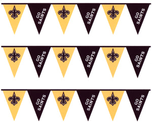 New Orleans Saints Logo Pennant Sports NFL Edible Cake Topper Image Strips ABPID03463