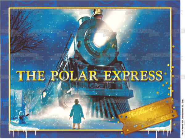 The Polar Express  Train Edible Cake Topper Image ABPID03495