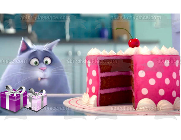 The Secret Life of Pets Chloe Presents and Cake Edible Cake Topper Image ABPID03509