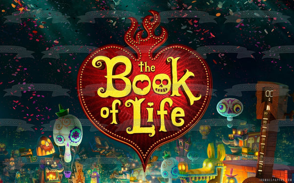 The Book of Life Day of the Dead Edible Cake Topper Image ABPID03628