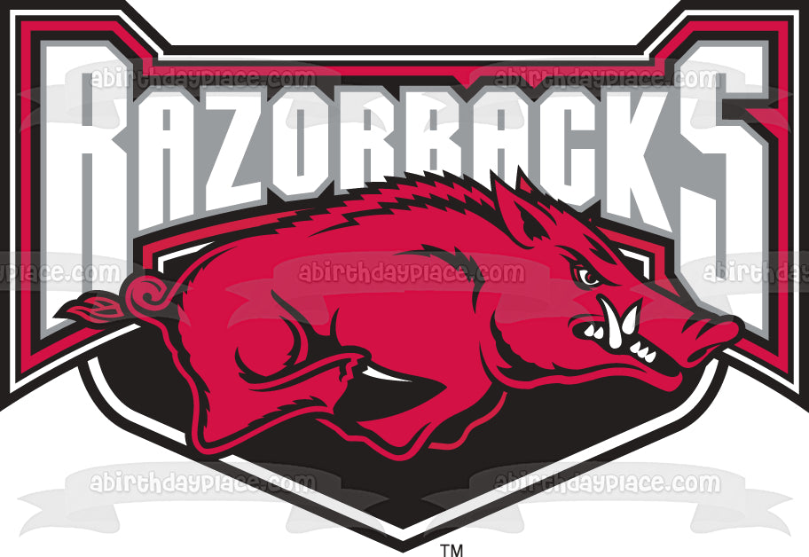 Roy Jr Razorbacks Roy Jr. High School Razorbacks Mascot Logo Athletics Edible Cake Toppe ...
