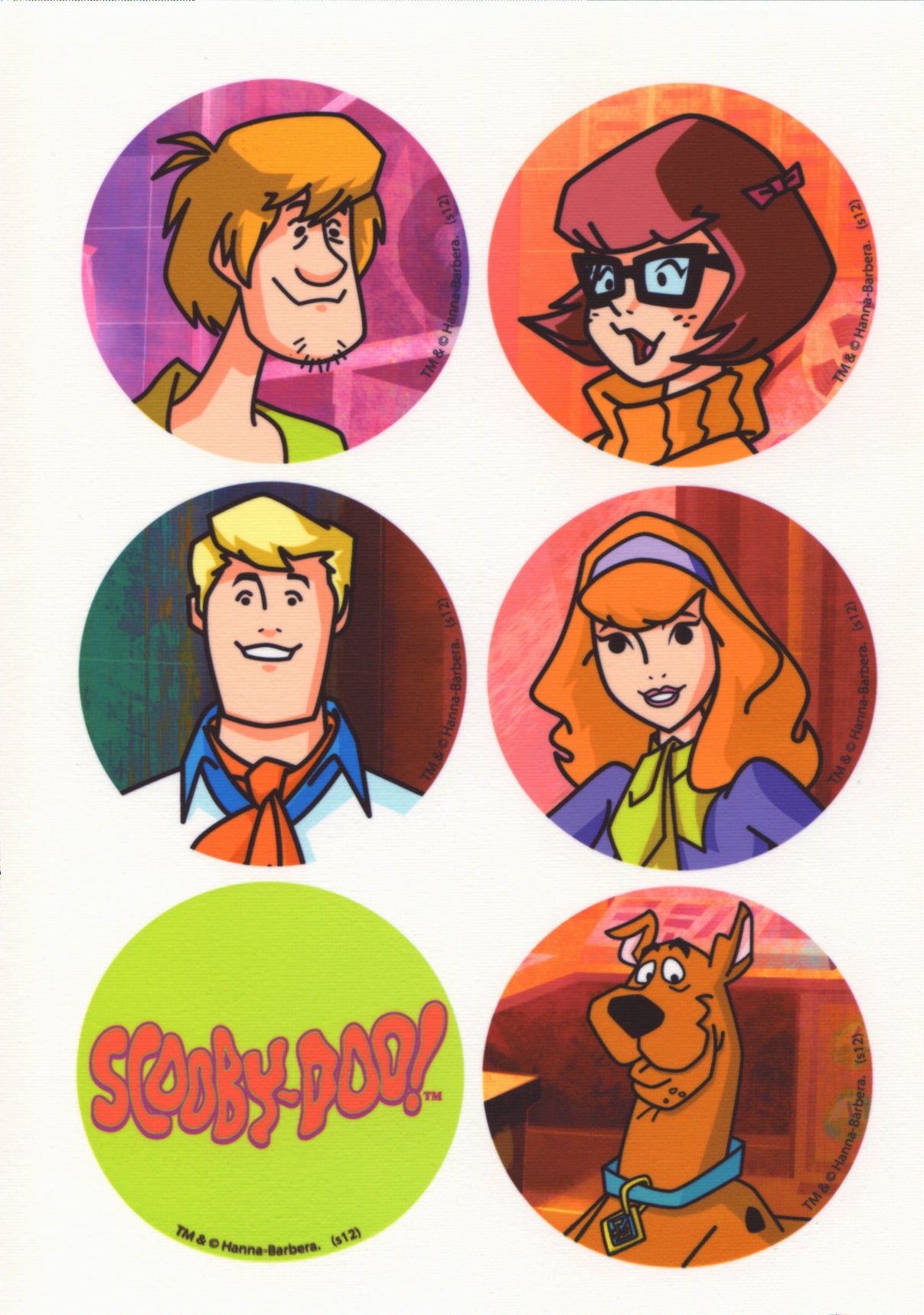 Scooby-Doo Logo Shaggy Velma Fred and Daphne Edible Cupcake Topper Images ABPID03681