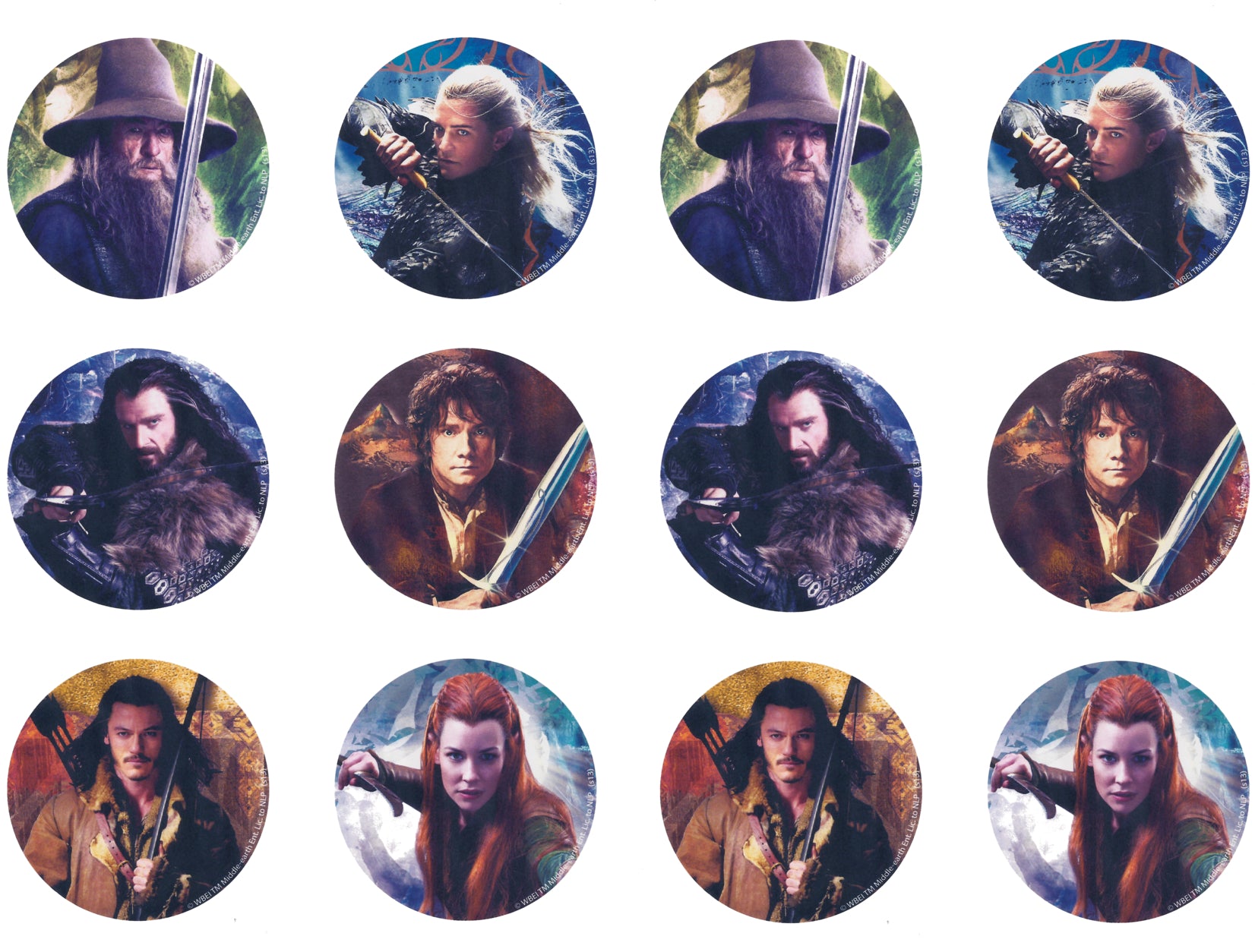 The Hobbit the Desolation of Smaug Edible Cupcake Topper Images ABPID03905